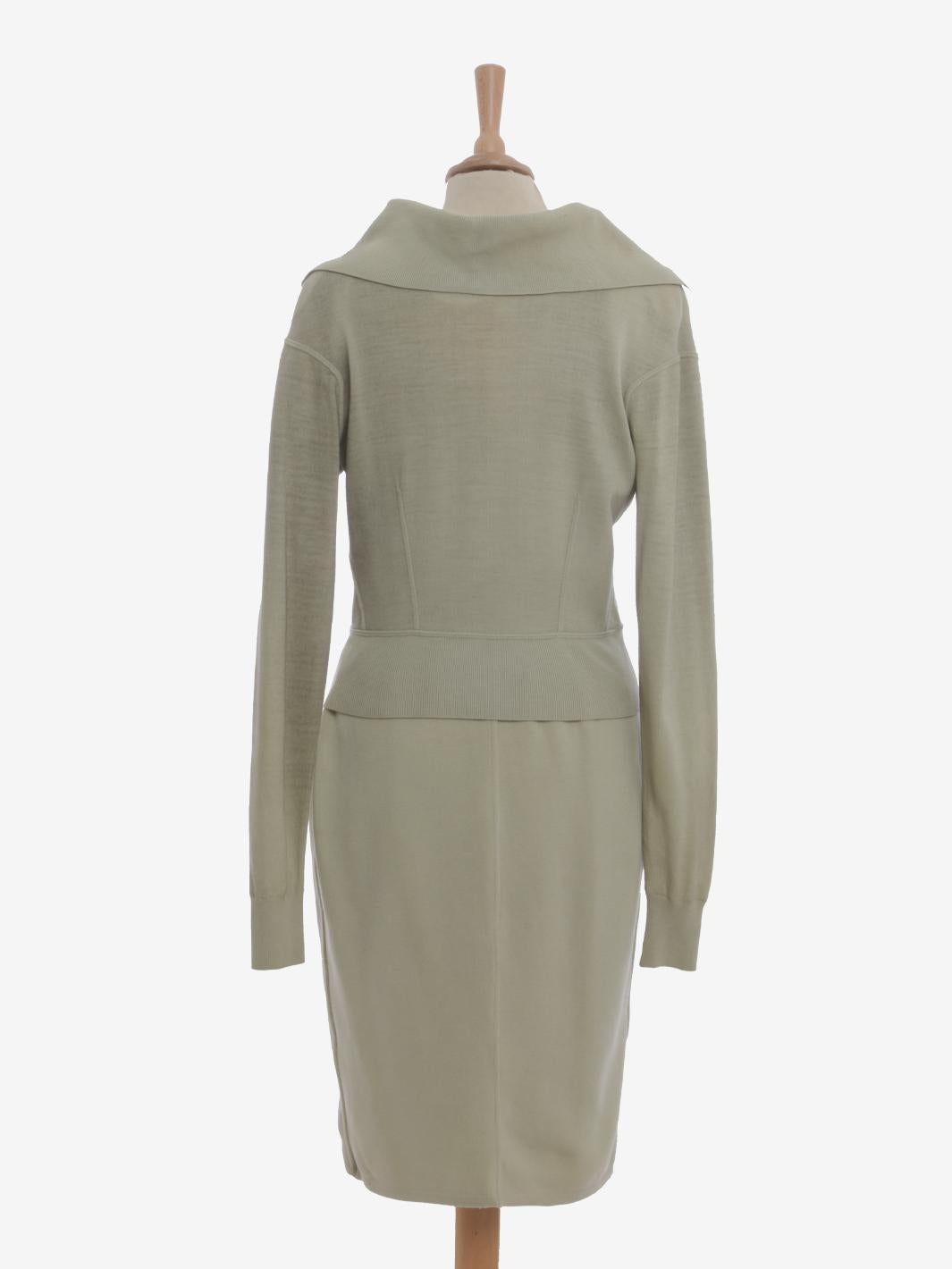 Alaïa Wool Sage Suit - 80s DM1004368  Alaïa 