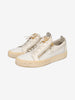 Giuseppe Zanotti White Leather Low-Top Sneakers WCV250877.15  Giuseppe Zanotti 