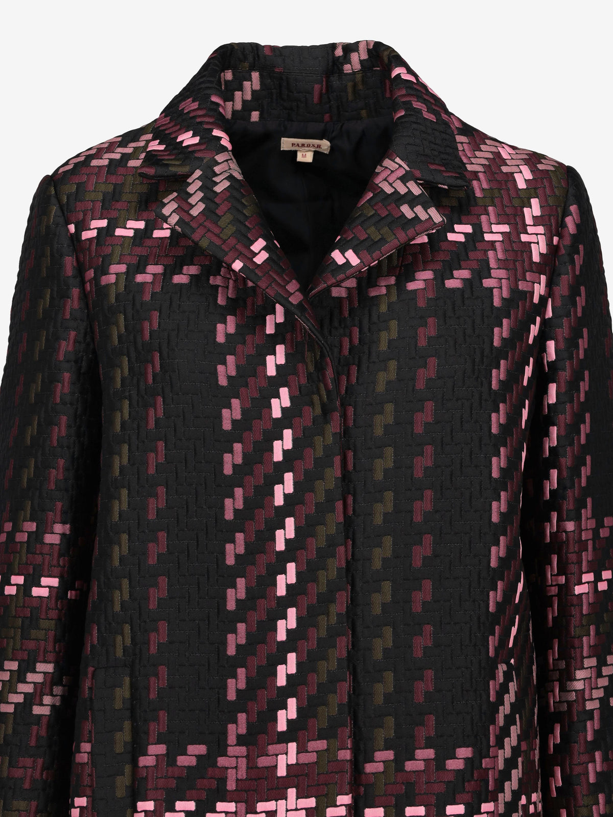 P.A.R.O.S.H. Geometric Multicolor Coat CVM26.22.26  Parosh 
