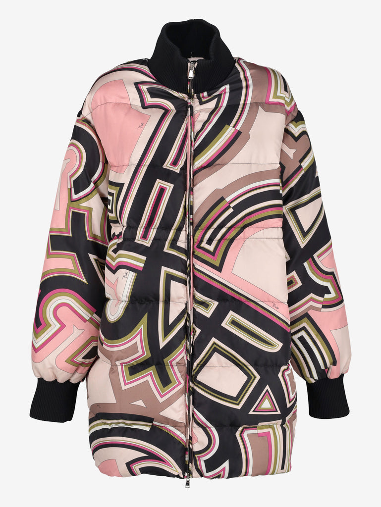 Emilio Pucci Oversized Printed Puffer Coat CVM26.22.1  Pucci 
