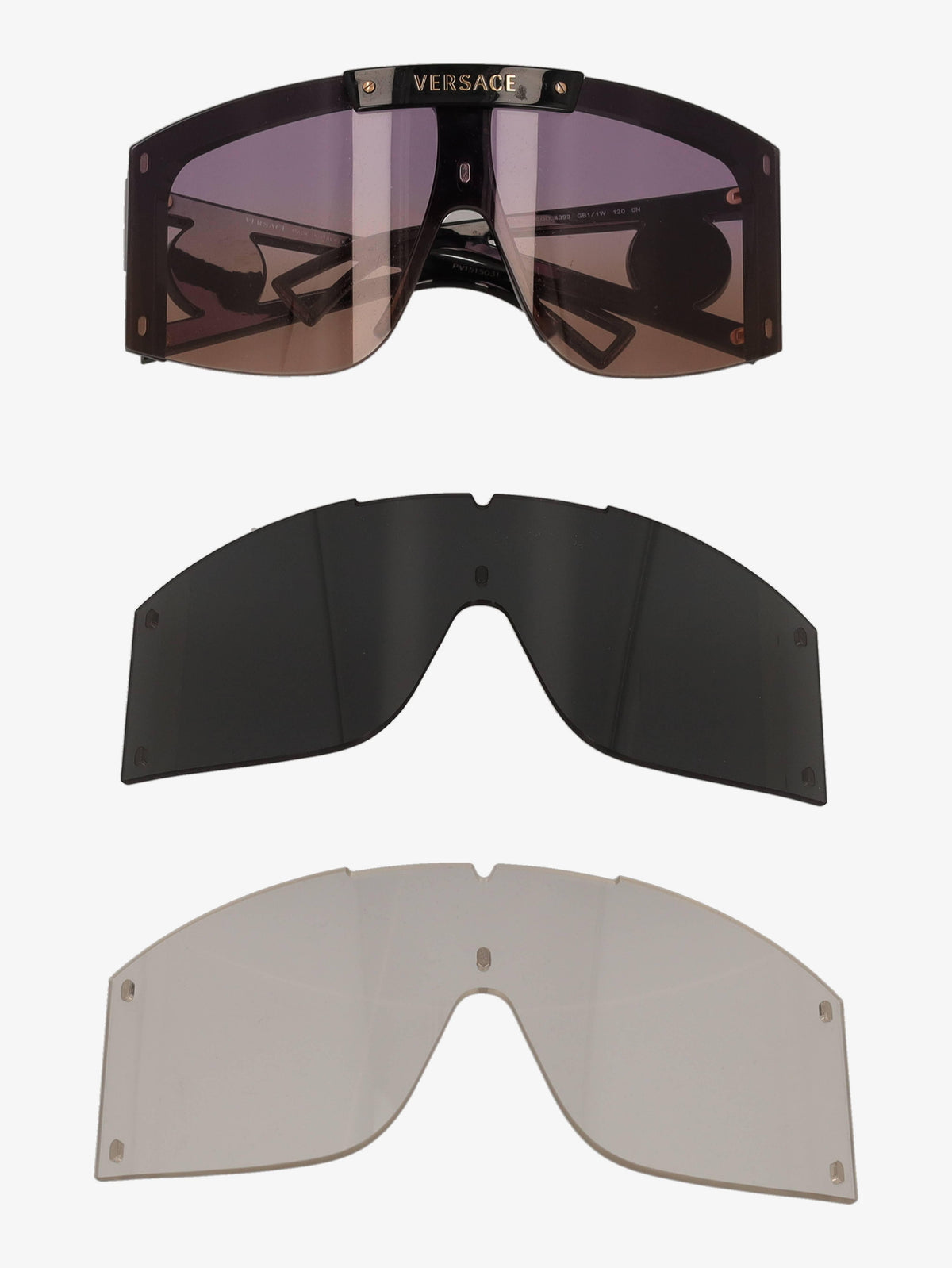 Versace Sunglasses Shield With Interchangeable Lenses WCV250882.03  Versace 