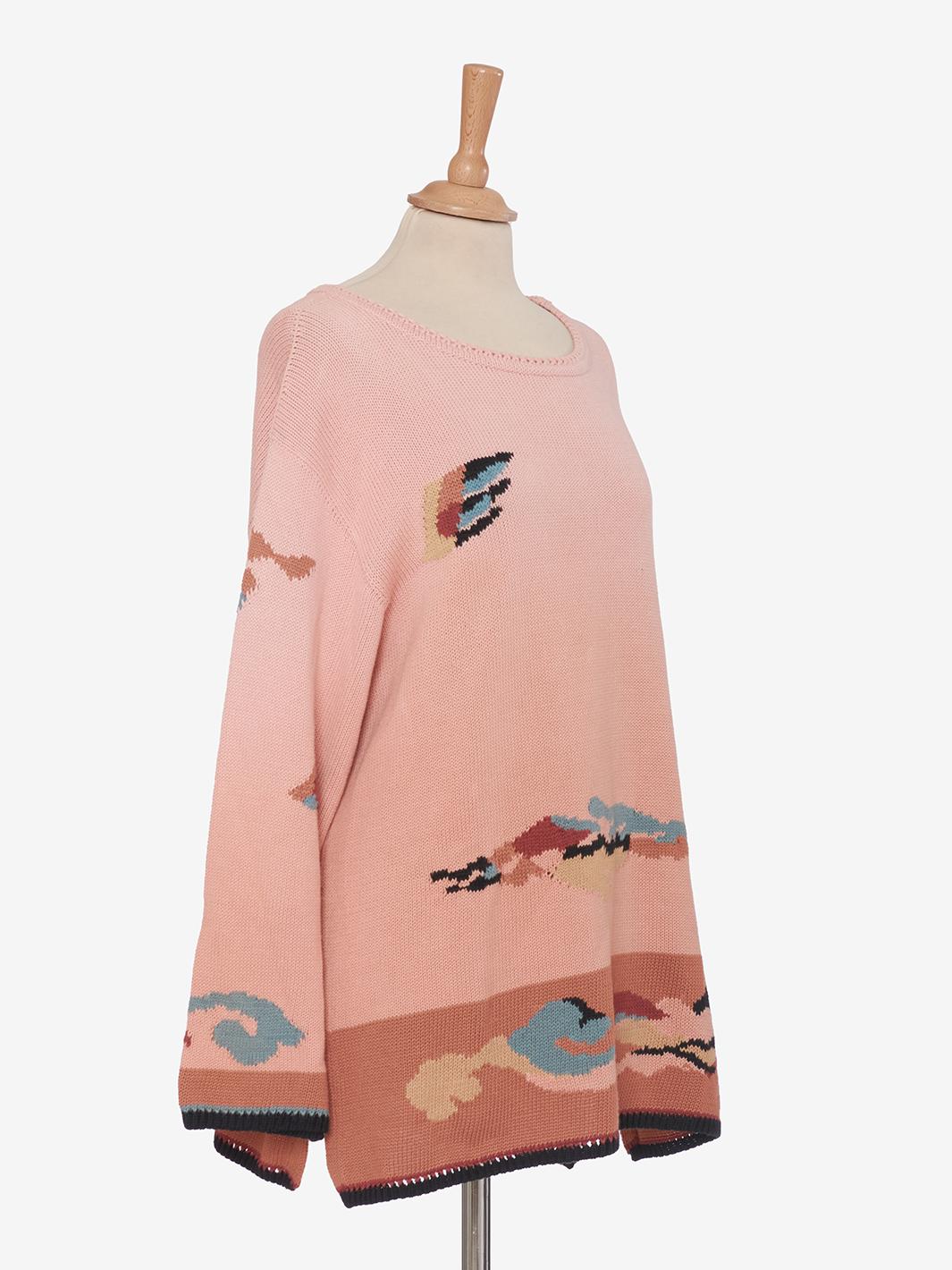 Krizia Maglia in cotone con stampa astratta