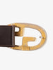 Cintura con fibbia bicolore Gucci