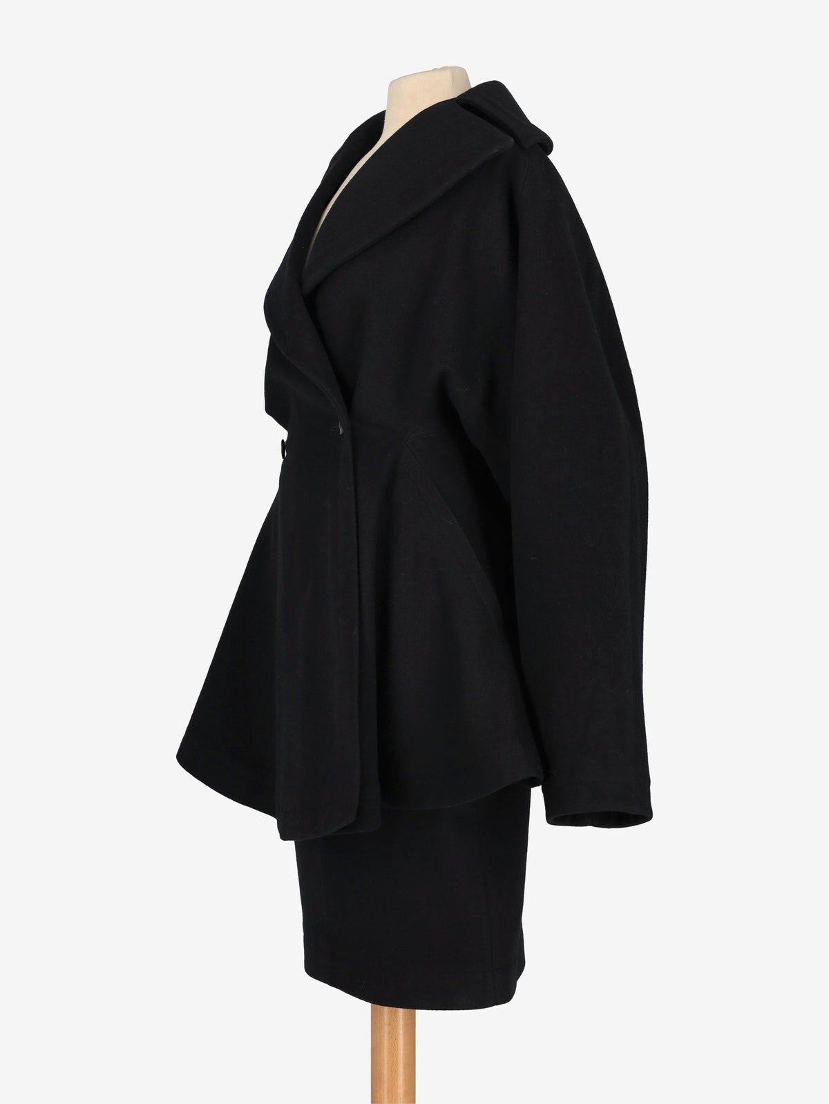 Alaïa Black Wool Coat and Skirt Set WCV100433  Alaïa 