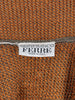 Gianfranco Ferré Gold Laminated Knit Turtleneck with Asymmetric Zip - 1993 W2511.129  Gianfranco Ferré 
