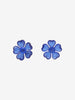 Vintage Plastic Flower Earrings with Heart-Shaped Petals W13426.12  Vintage 
