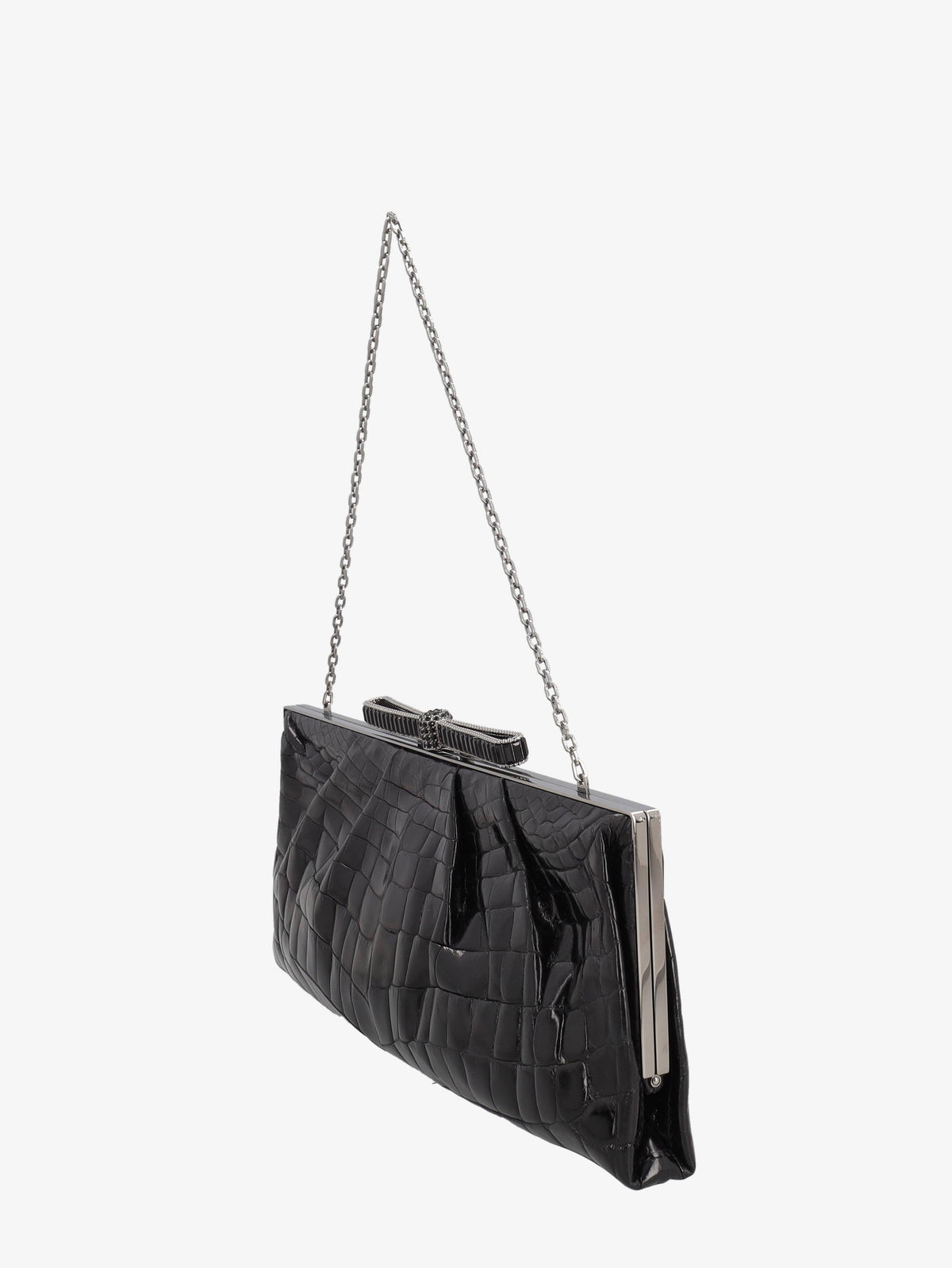 Valentino Clutch Bag In Black Cocco