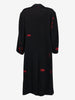 Dries Van Noten Wool Coat with Red Rose Motif W7426.21  Dries Van Noten 