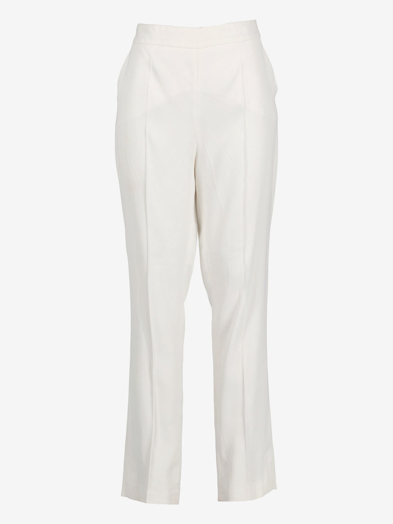 Emporio Armani White Straight-Leg Trousers W27526.37  Emporio Armani 