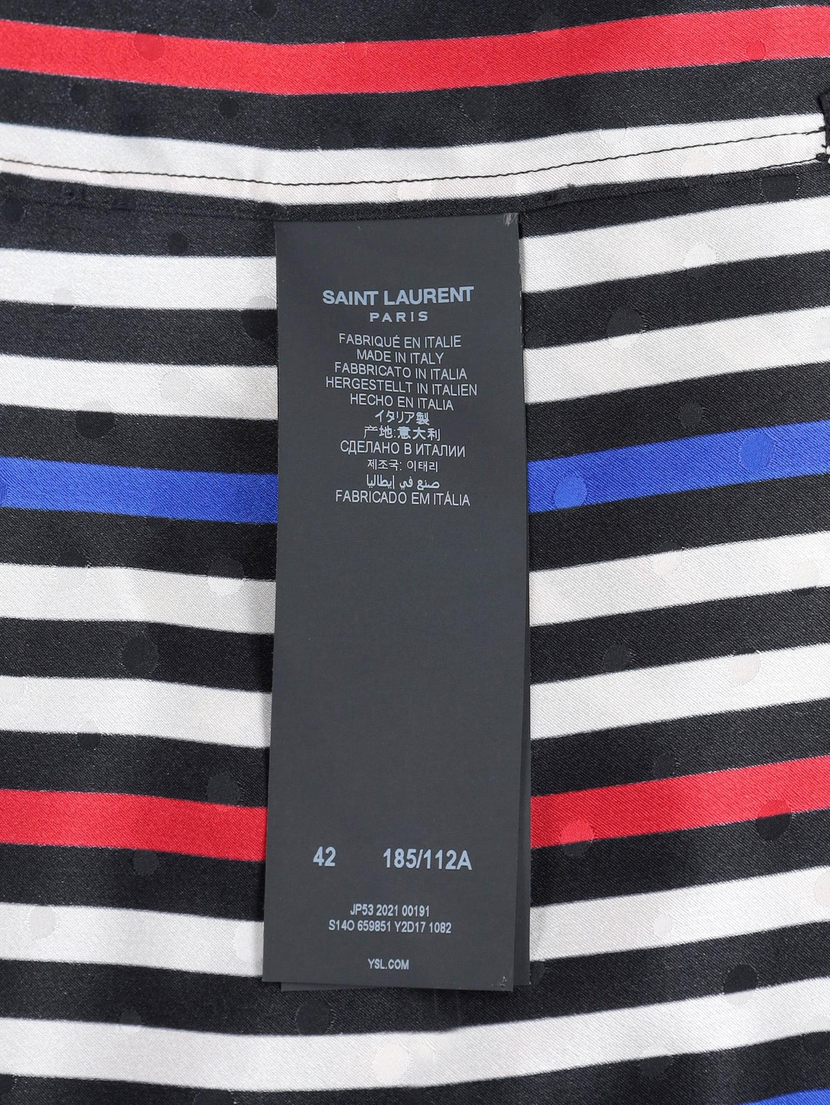 Saint Laurent Paris Striped Blouse WCV112504  Saint Laurent 
