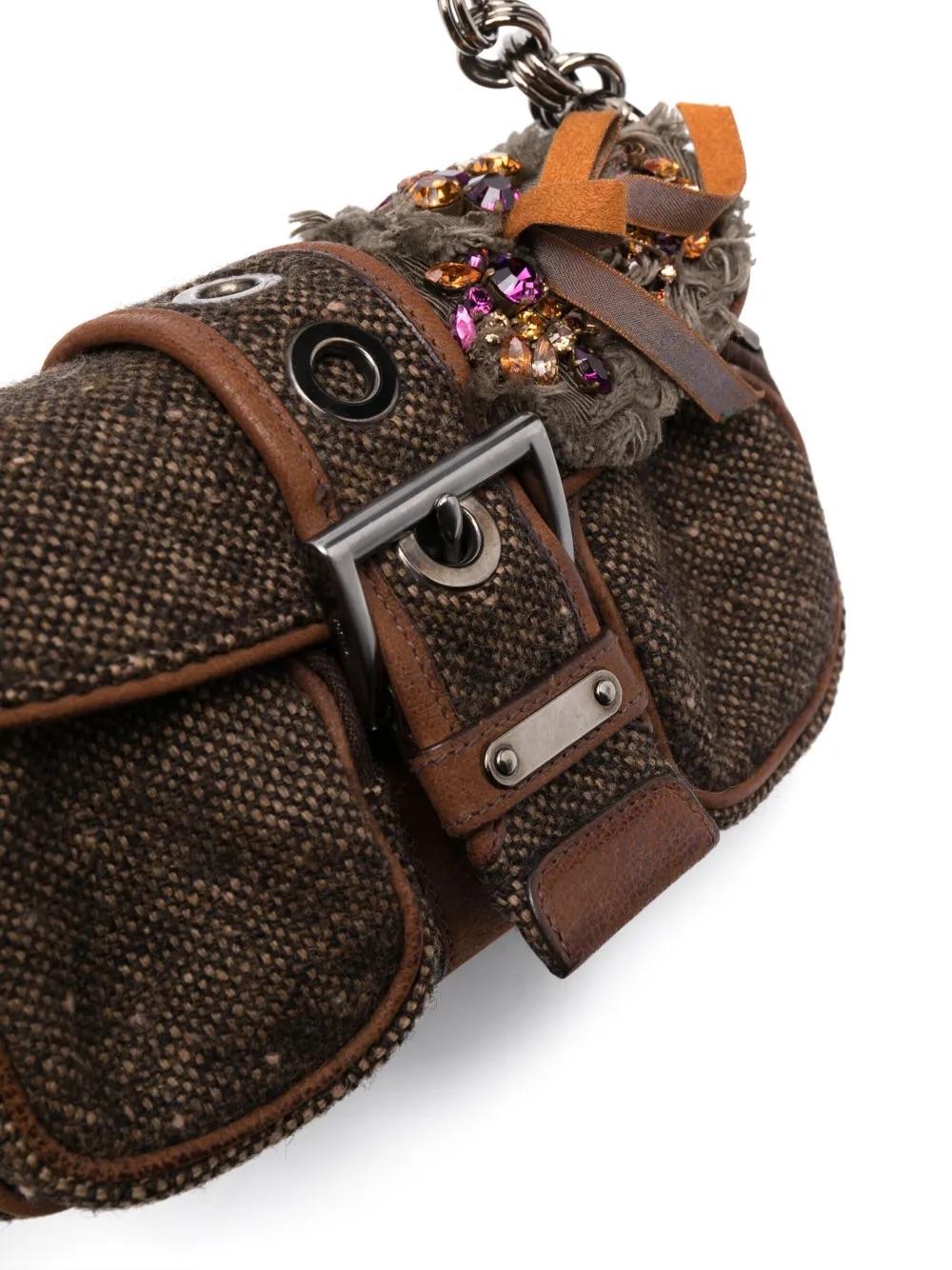 Prada Madras Tweed Shoulder Bag BR31323.14  Prada 