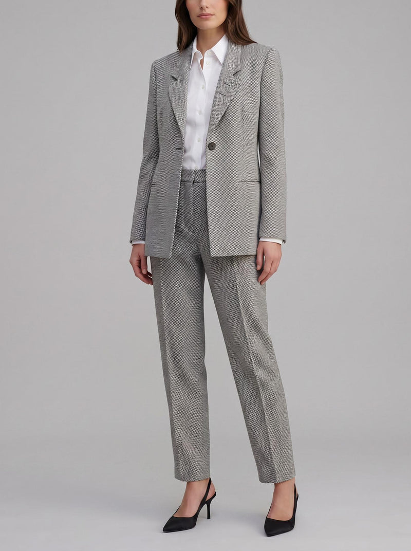 Giorgio Armani Two-Piece Suit with Collarless Blazer W27526.30  Giorgio Armani 