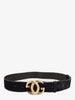 Gucci Black Suede Buckle Belt