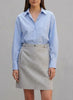 Courrèges Skirt in Grey Wool MR260725.21  Courrèges 