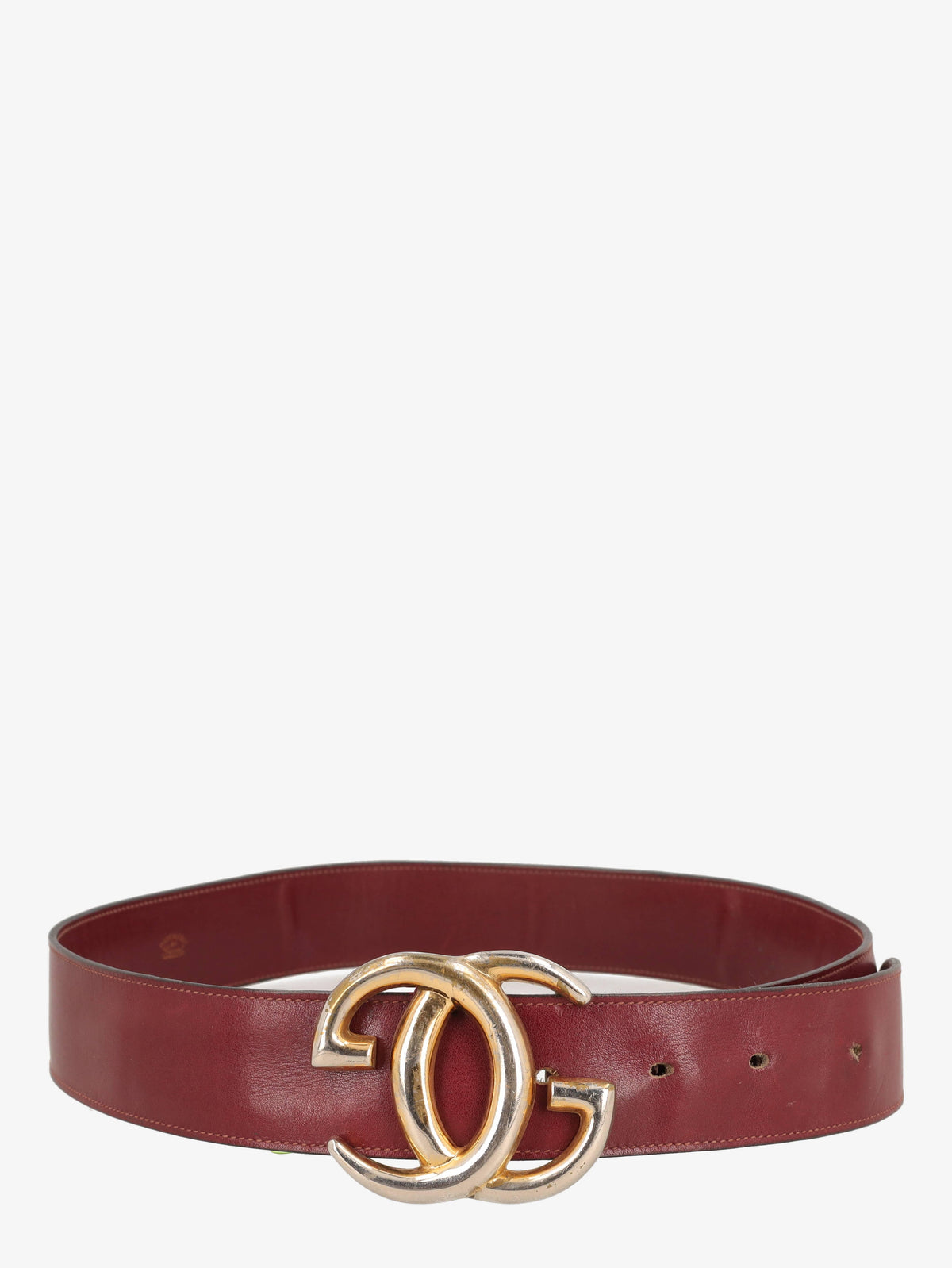 Gucci Burgundy Buckle Belt