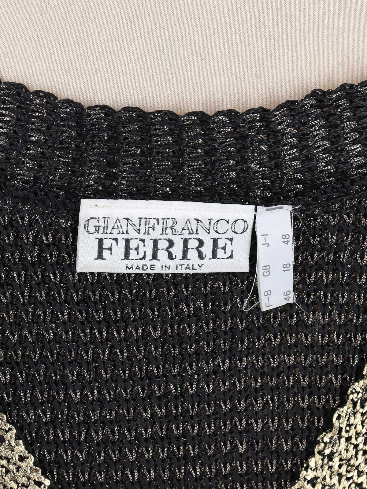 Gianfranco Ferré Golden Knitted Sweater WCV241010364  Gianfranco Ferré 
