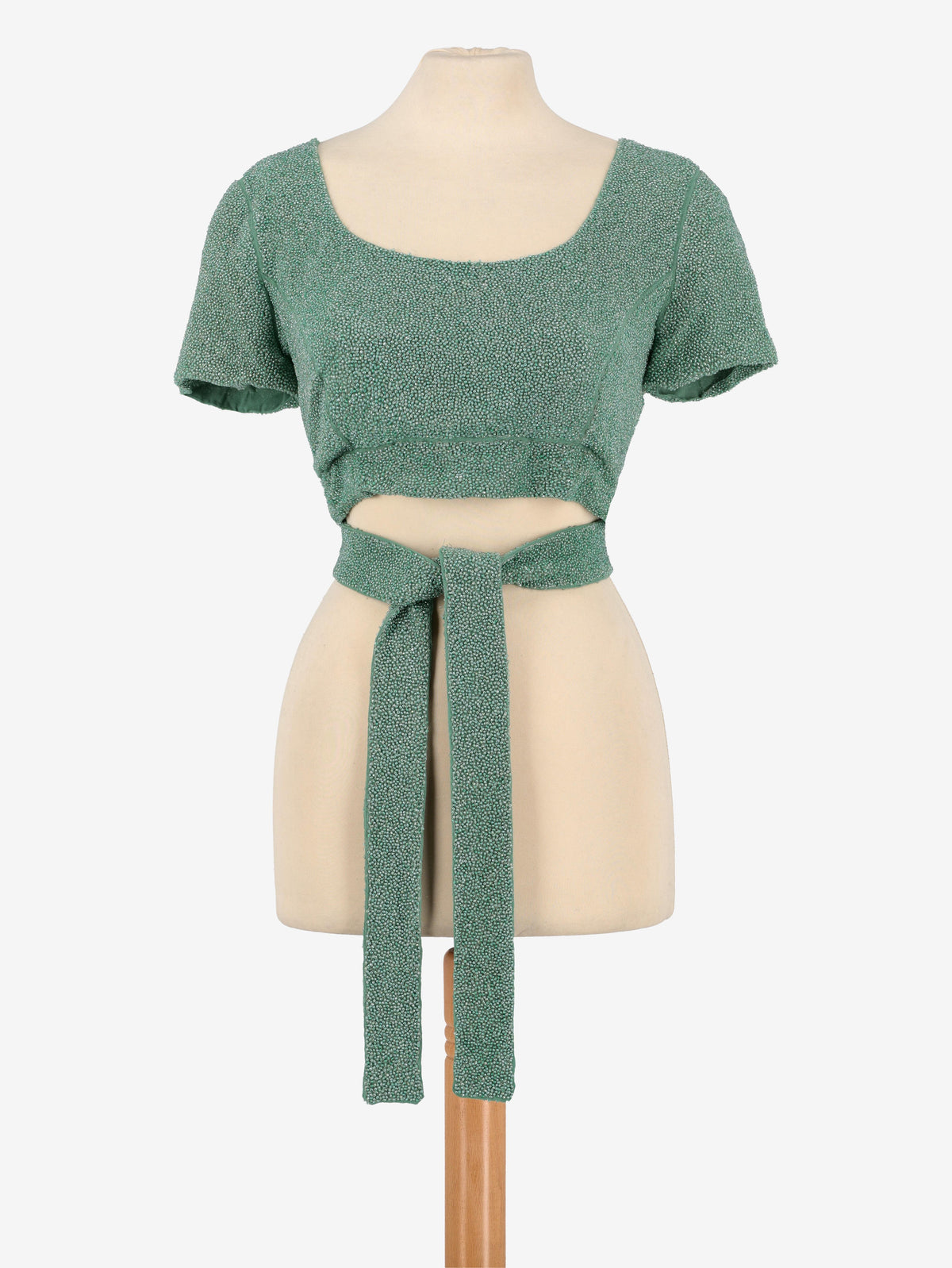 Top con perline di vetro Fendi