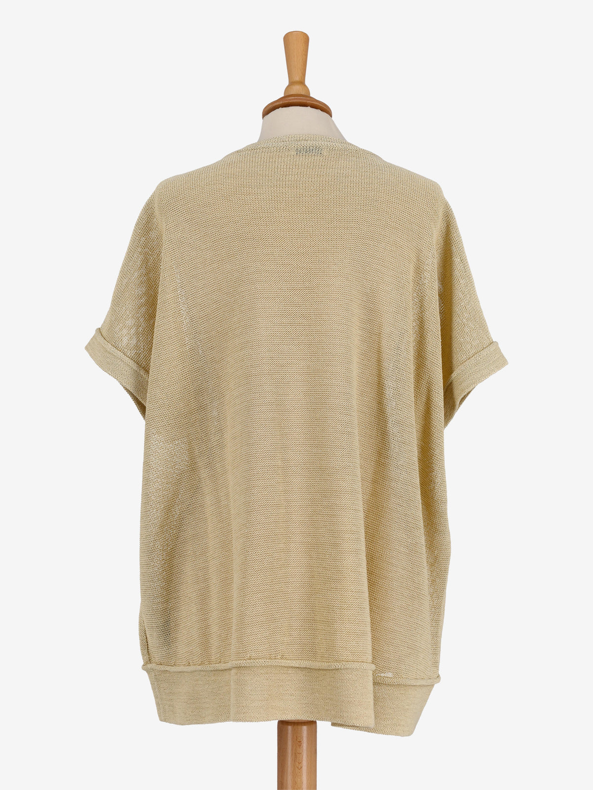 Brunello Cucinelli Maxi Camicia in Lurex Oro