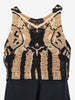 Diane von Furstenberg Long Dress with Silk Skirt and Crochet Bodice W7426.39  Diane Von Furstenberg 