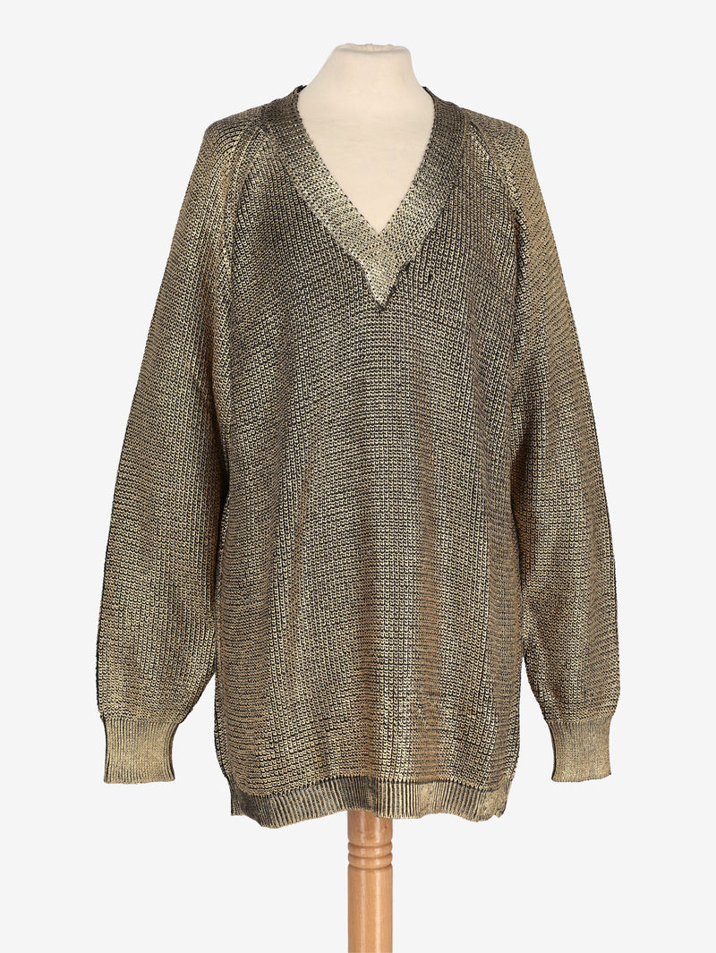 Gianfranco Ferré Golden Knitted Sweater WCV241010364  Gianfranco Ferré 