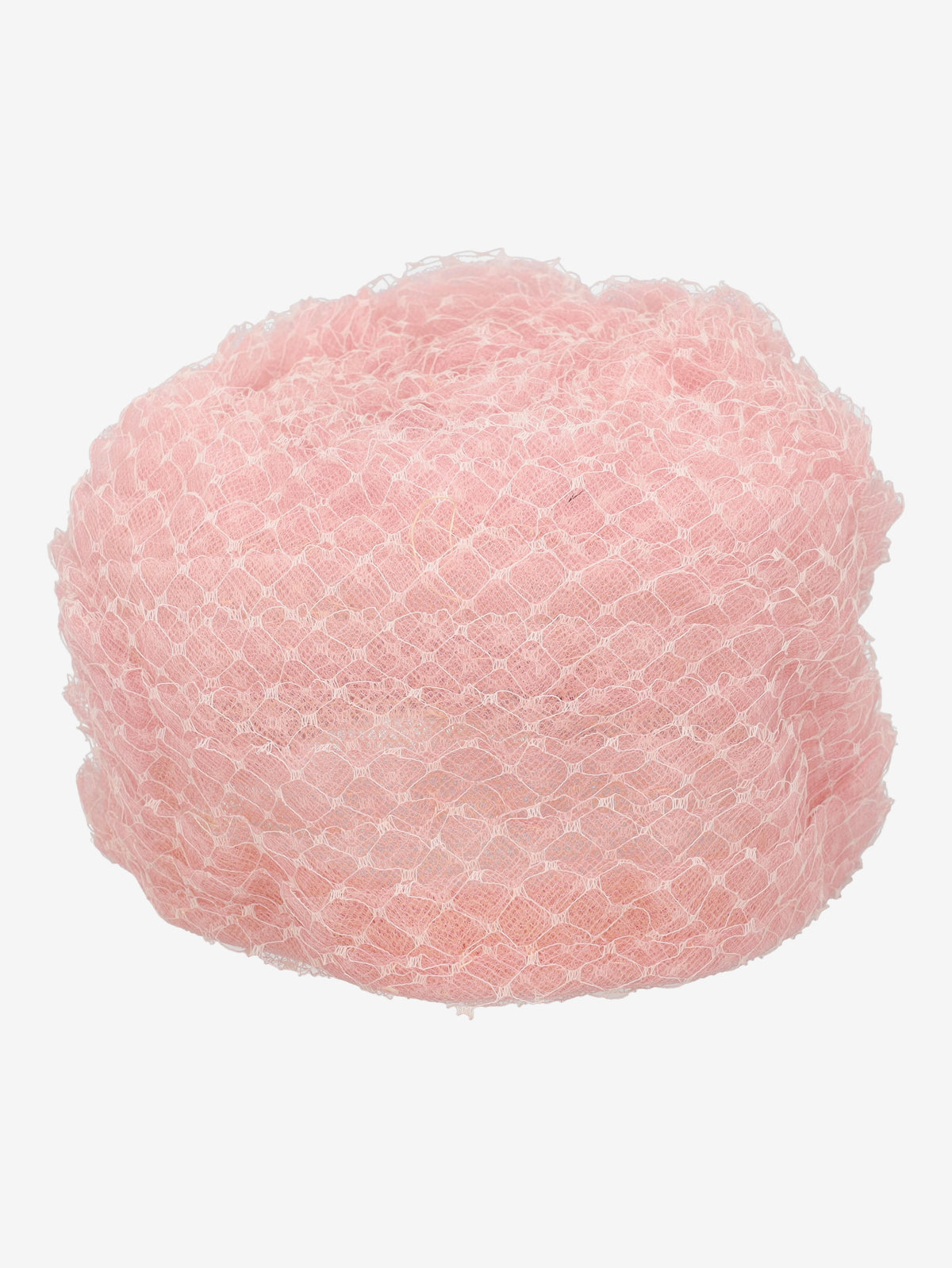 Vintage Pink Veiled Hat in Powder Rose Tulle M1602744  Vintage 