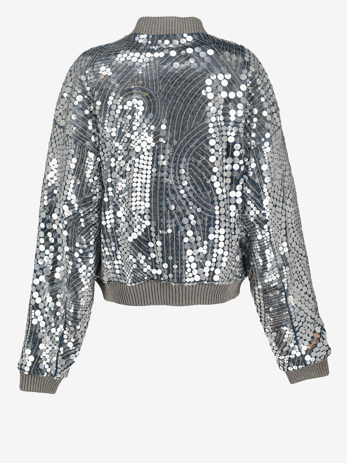 Dsquared2 Silver Supernova 80's Bomber Jacket CVM26.23.20  Dsquared² 