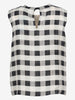 Giorgio Armani Sleeveless Checkered Blouse W27526.31  Giorgio Armani 