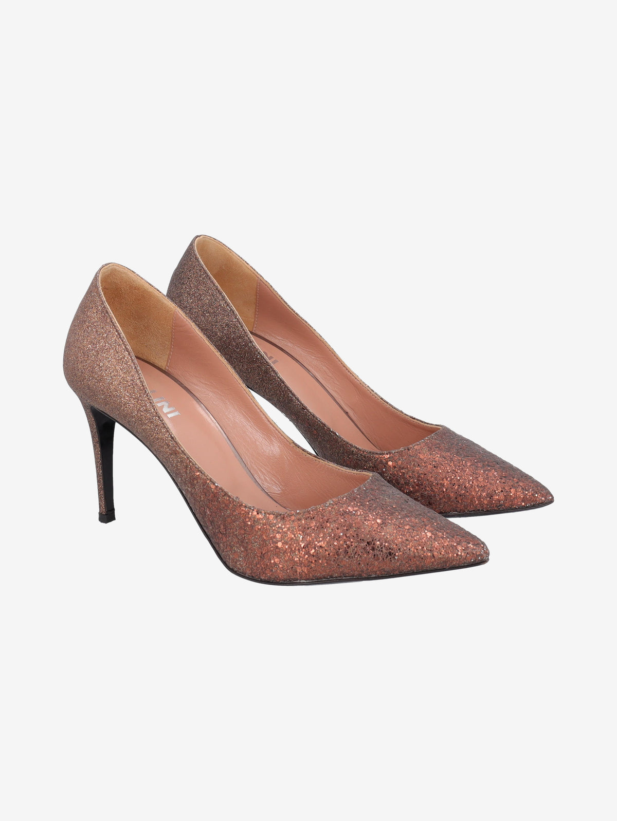 Pollini Glitter Pointed-Toe Pumps MR202122  Pollini 