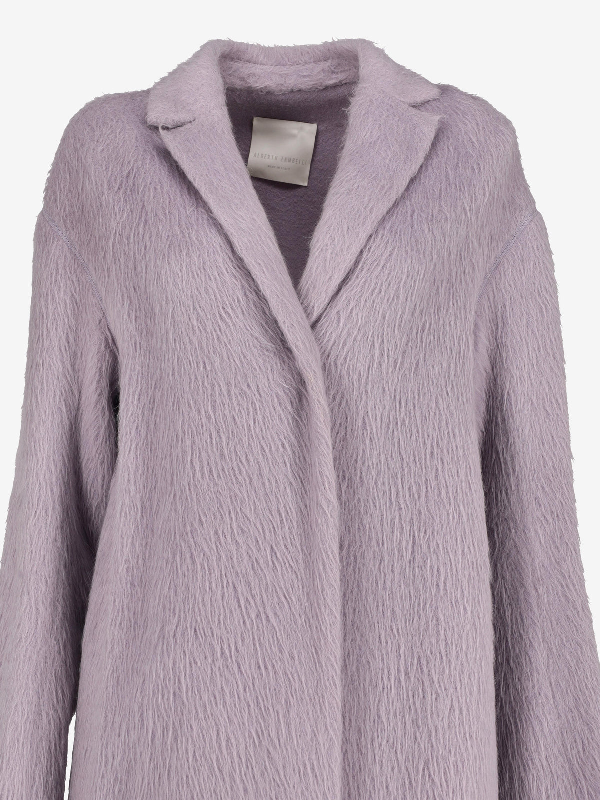 Alberto Zambelli Long Faux Fur-Effect Coat MR22526.8  Alberto zambelli 