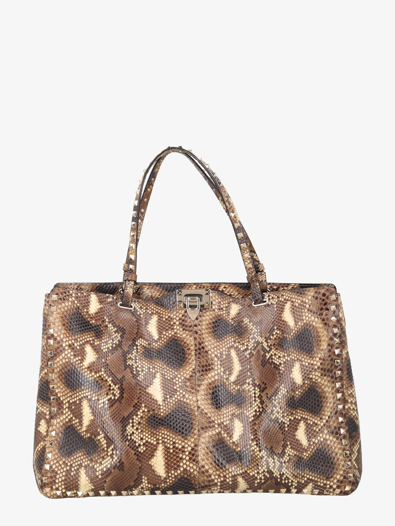 Valentino Python Shopper Bag