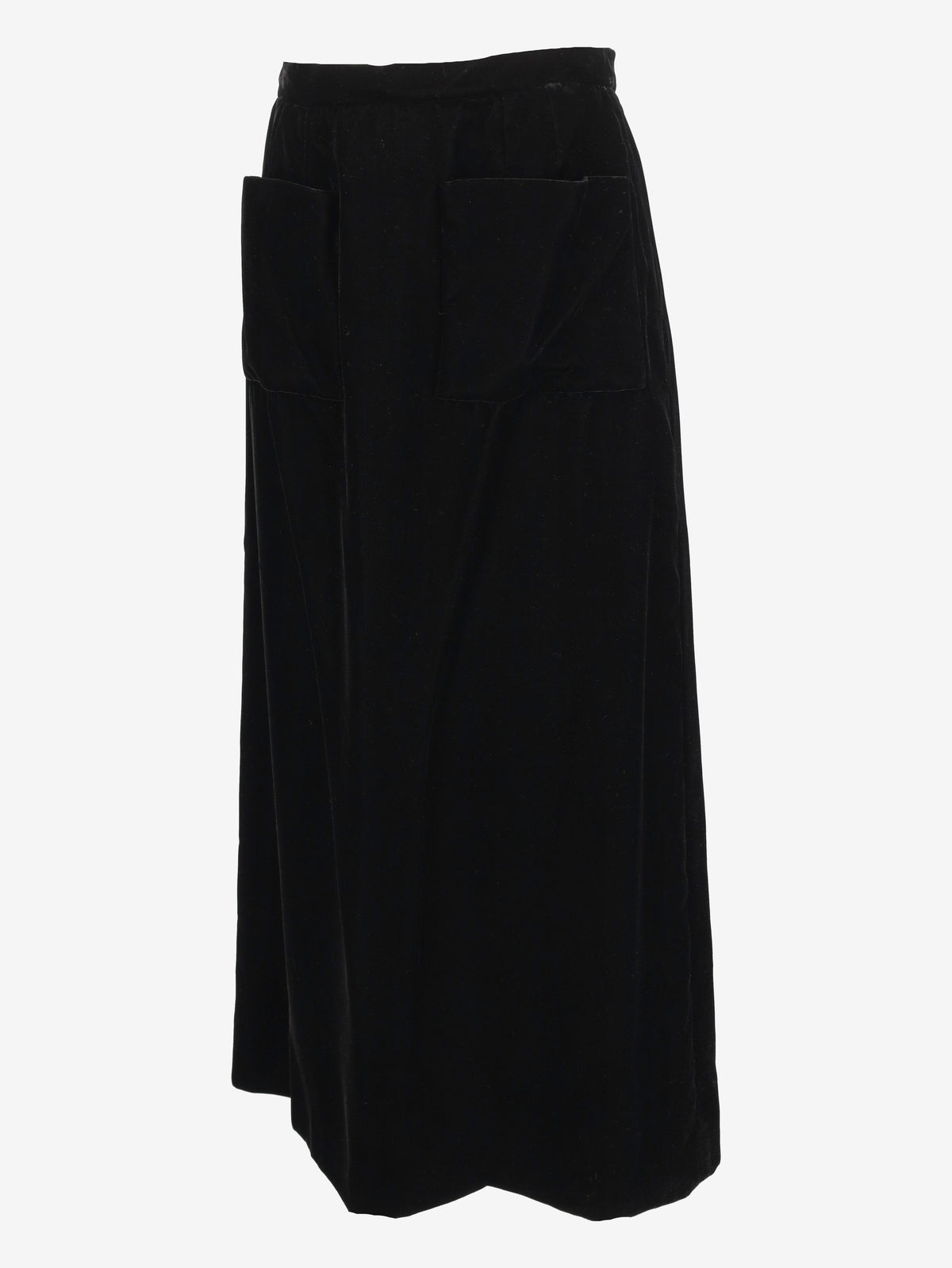 Courrèges Hyperbole Long Velvet Skirt with Front Pockets MR260725.159  Courrèges 