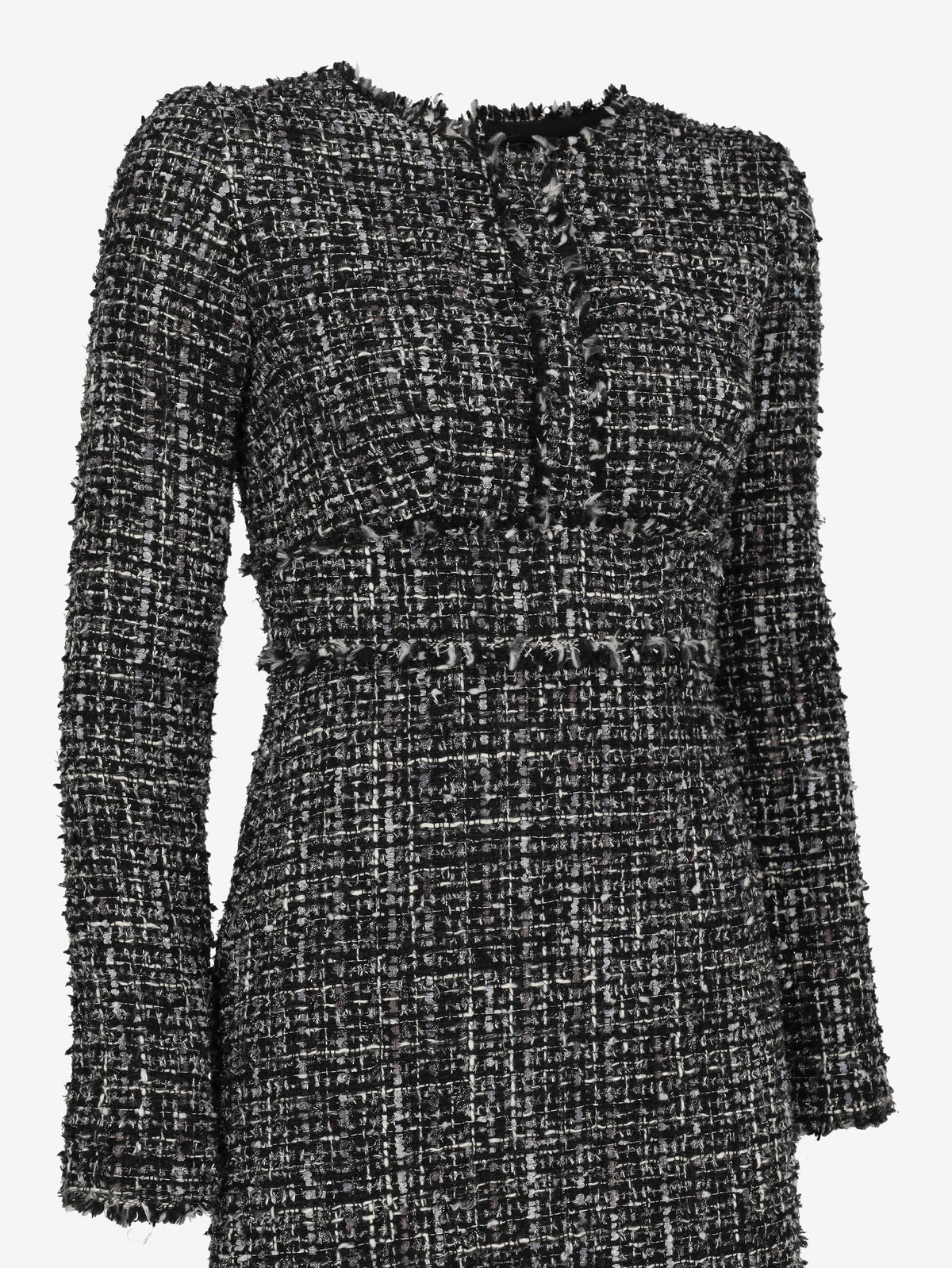 Vintage Chanel-Inspired Tweed Mini Dress MR241123.39  Vintage 