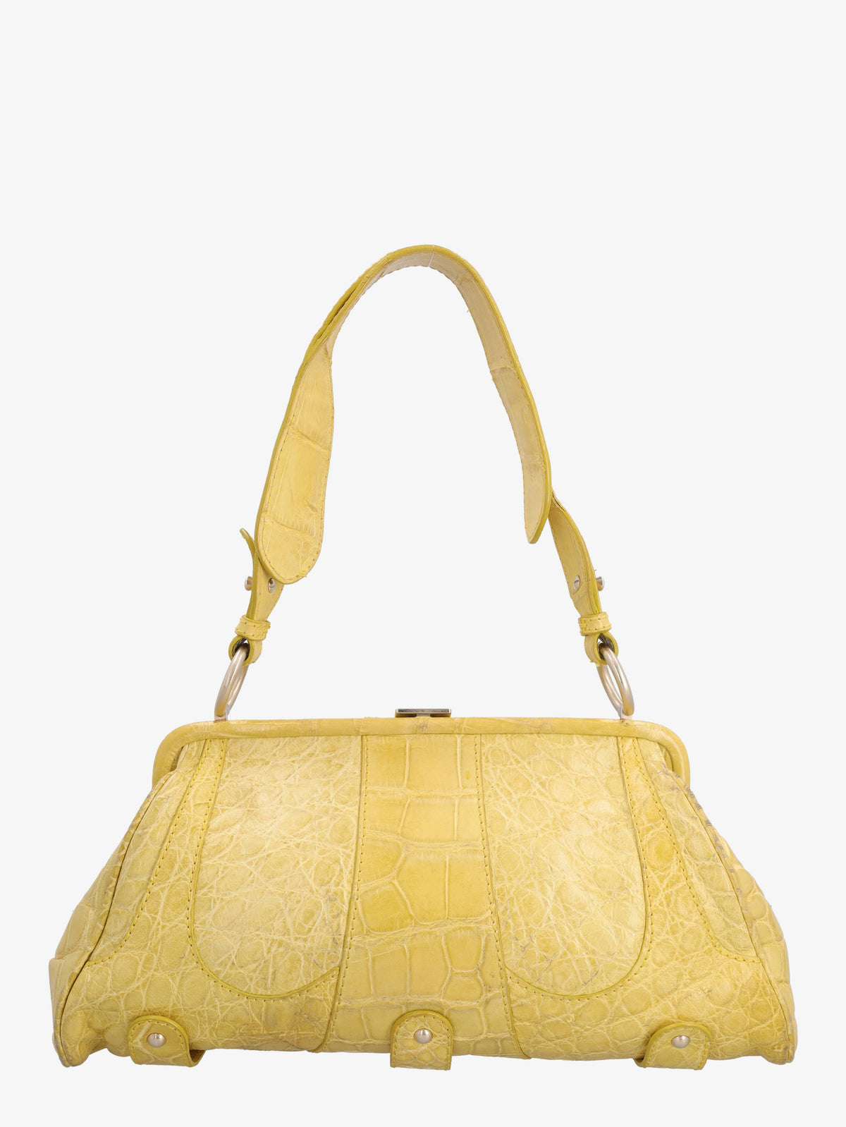 Valentino Shoulder Bag In Yellow Cocco