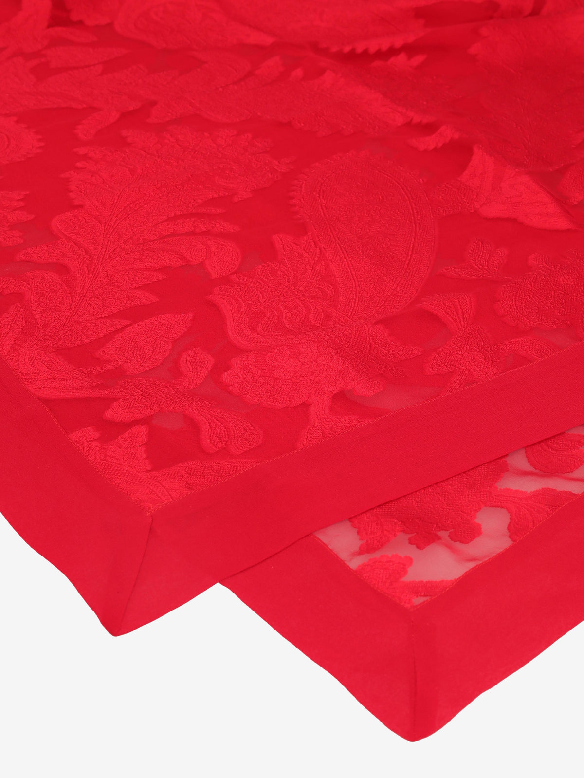 Guy Laroche Red Patterned Foulard WCV241010421.09  Guy Laroche 