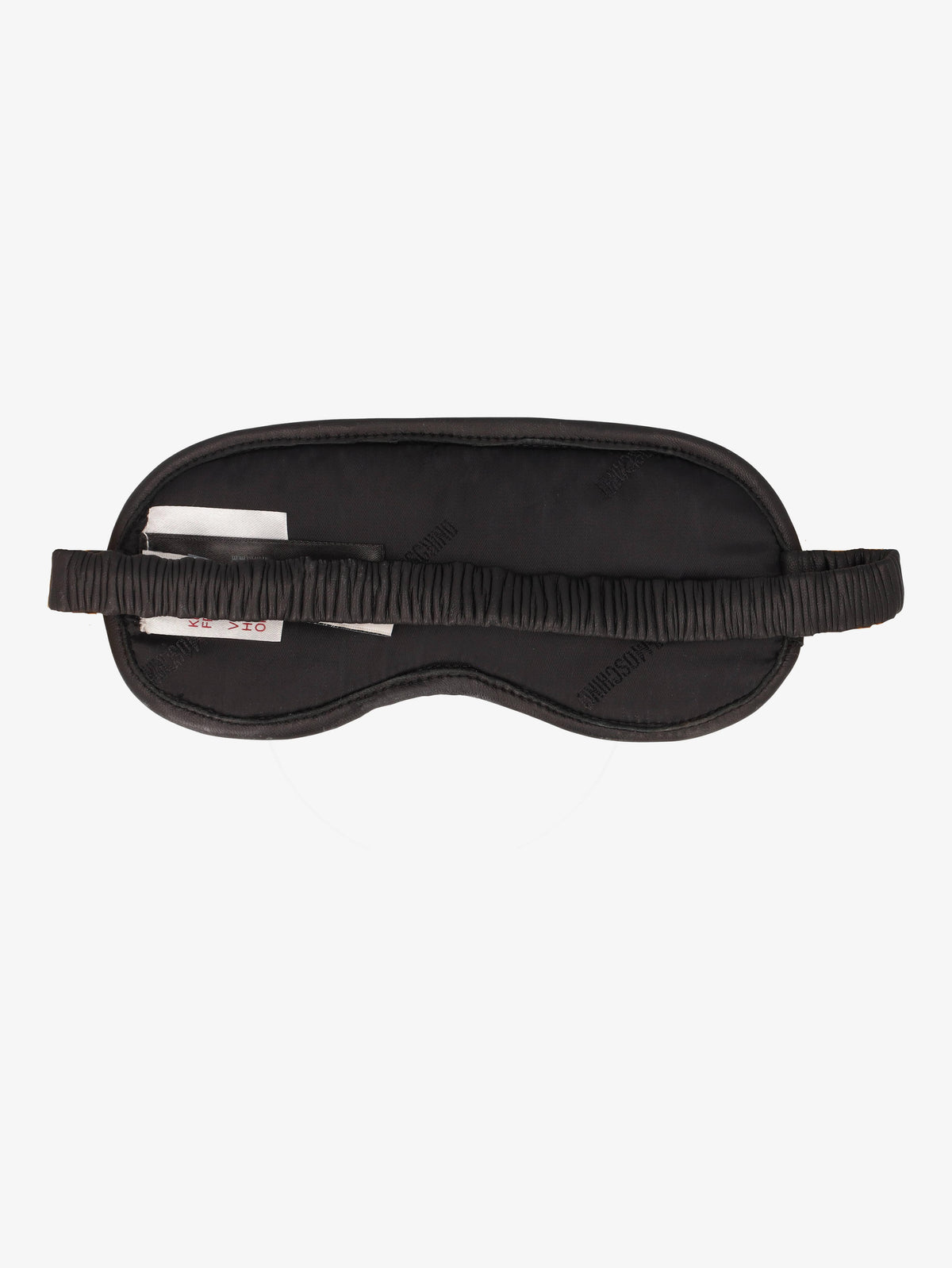 Moschino Sleeping Mask in Black Leather WCV250876  Moschino 