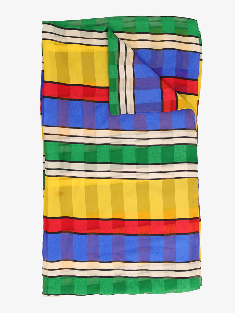 Vintage Rainbow Silk Scarf WCV13032025.73.10  Vintage 