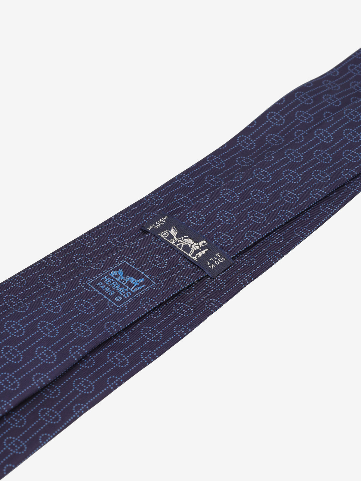 Hermès Monogram Silk Tie W24626.2  Hermès 