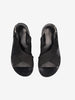 Marni Fussbett Sandal in Black Leather and Canvas MU260321.50  Marni 