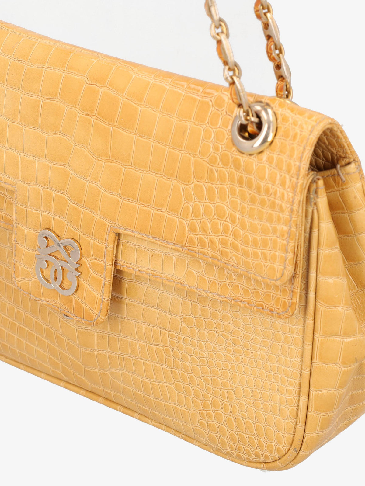 Borsa a Spalla Pirovano in Cocco Giallo