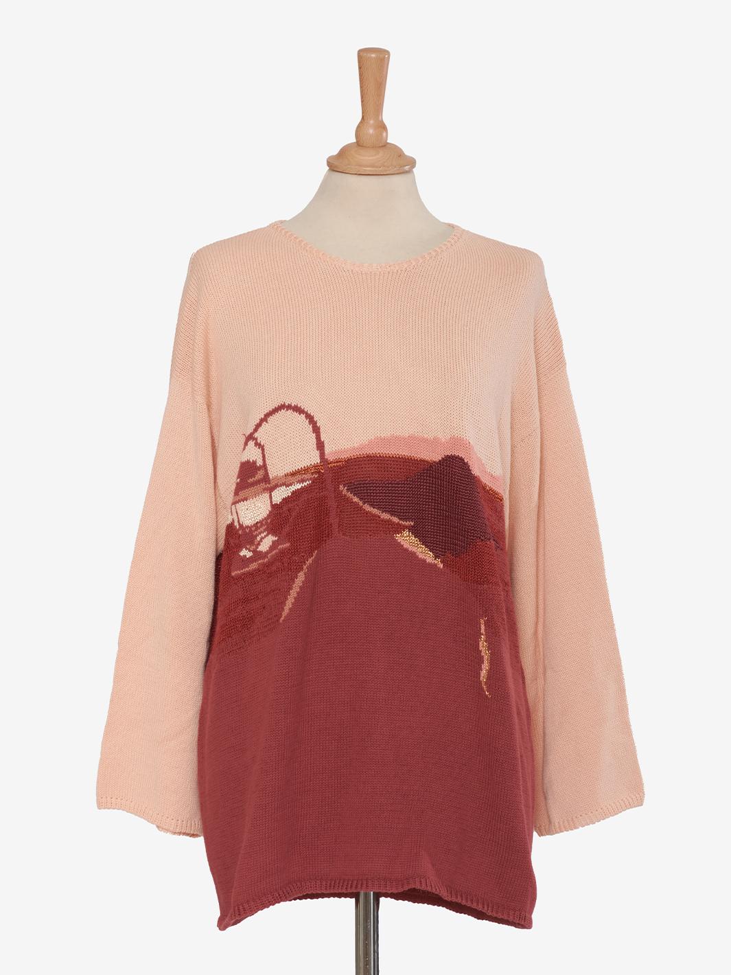 Krizia Sweater with Abstract Embroidery