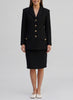 Versace Black Wool Skirt Suit MR260326.18  Versace 
