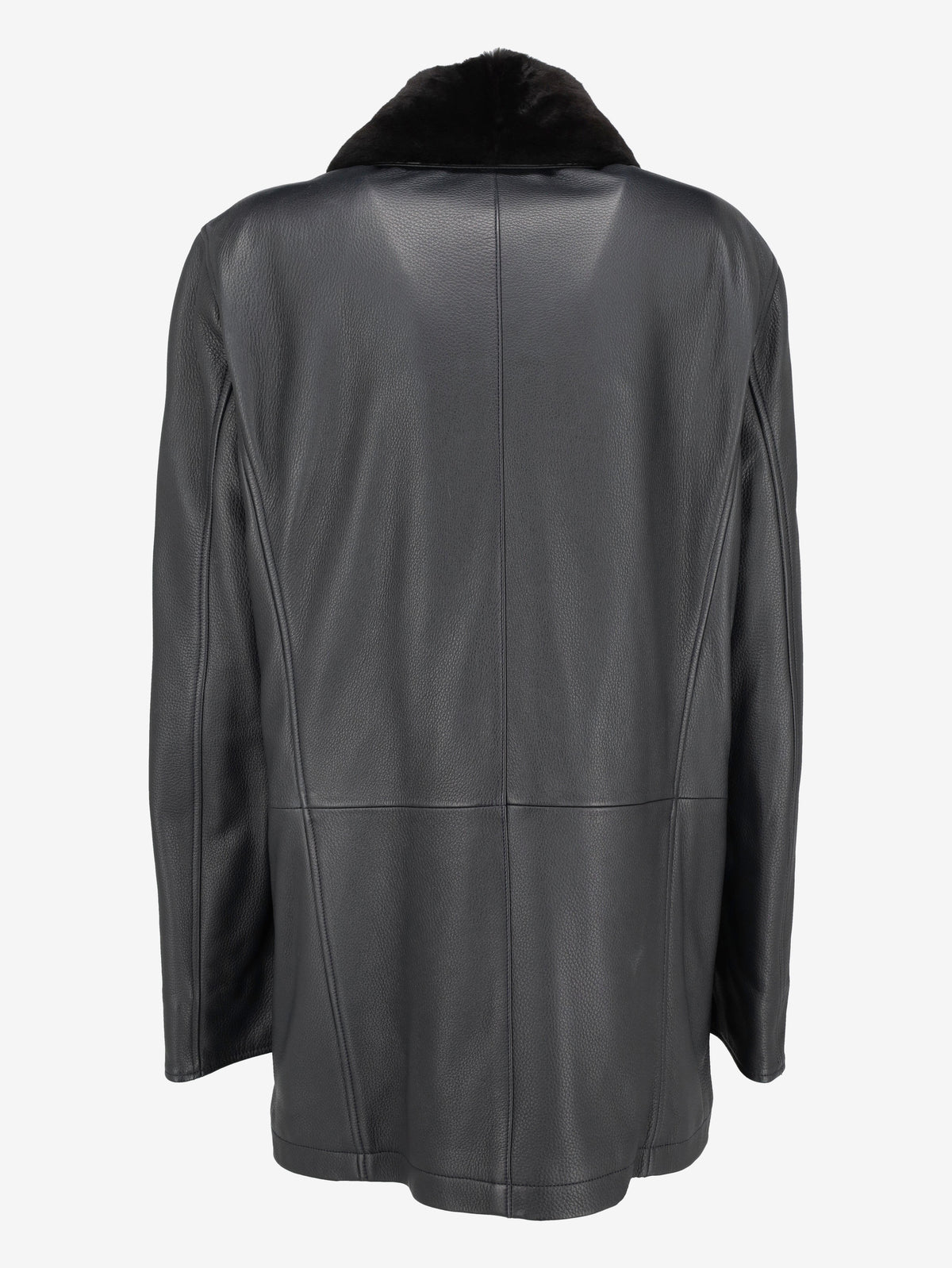 Larusmiani FW15 Deer Leather Bomber Jacket with Fur Collar WCV26.1.1  Larusmiani 