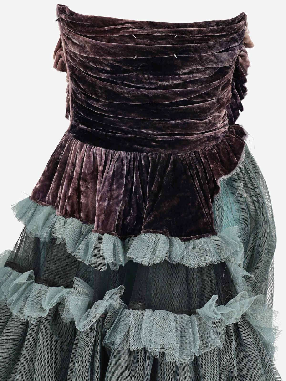 Maison Margiela x Pendleton Ruffled Tulle Midi Dress CVM26.1.13  Margiela 