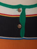 Abito lungo Moschino in maglia multicolor