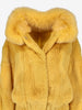 Dolce & Gabbana Yellow Fur Jacket W27526.174  Dolce & Gabbana 