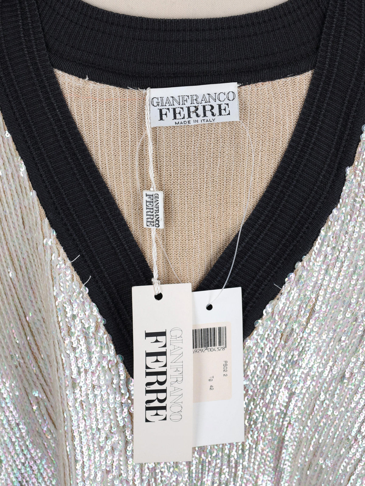 Gianfranco Ferré Vintage Sequin Bomber Knit W2511.126  Gianfranco Ferré 