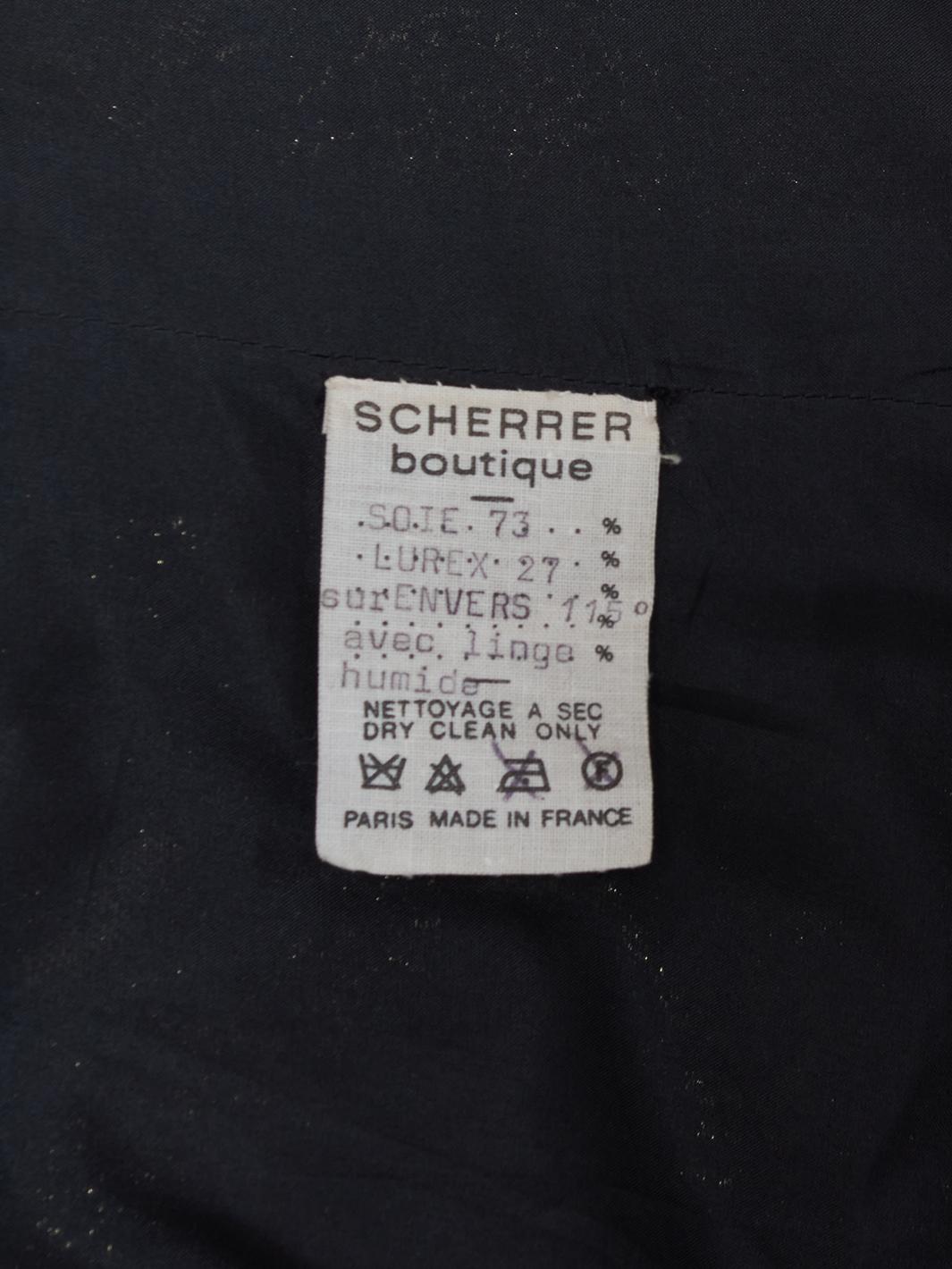 Scherrer 金色印花连衣裙