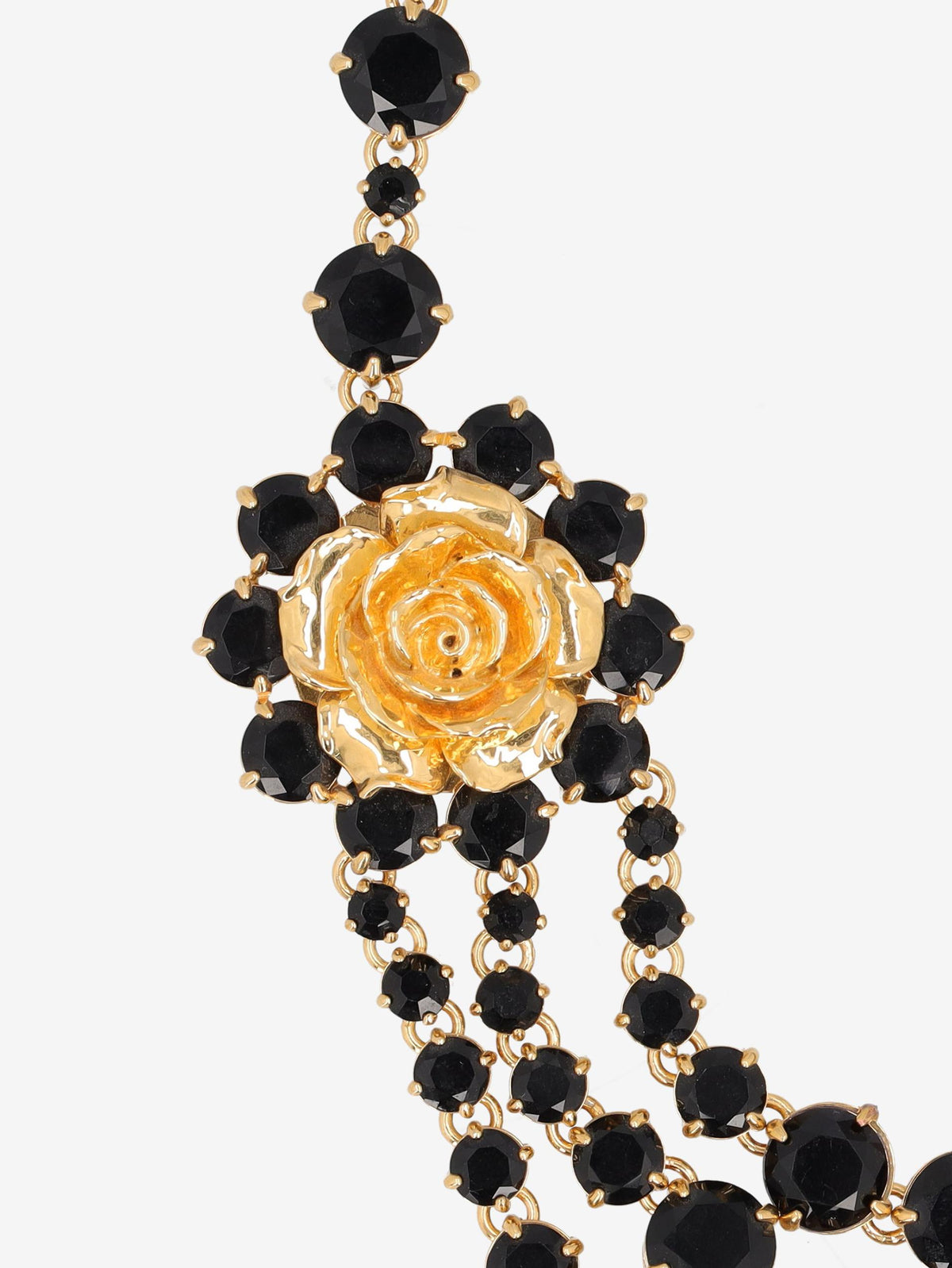 Prada Rose & Crystal Multi-Strand Necklace W13426.124  Prada 