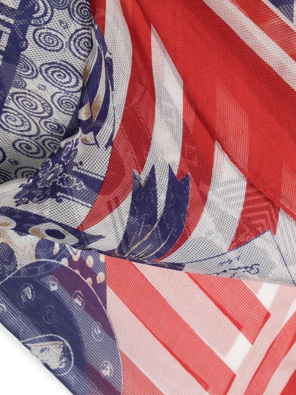 Fendi mix-print silk scarf WCV241063  Fendi 
