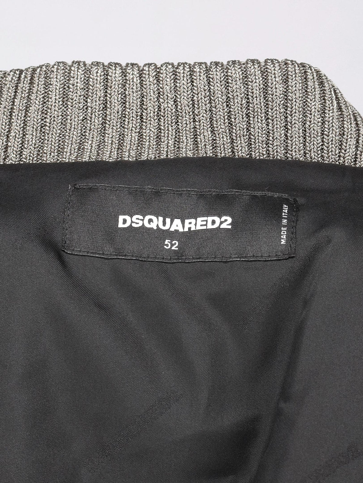 Dsquared2 Silver Supernova 80's Bomber Jacket CVM26.23.20  Dsquared² 